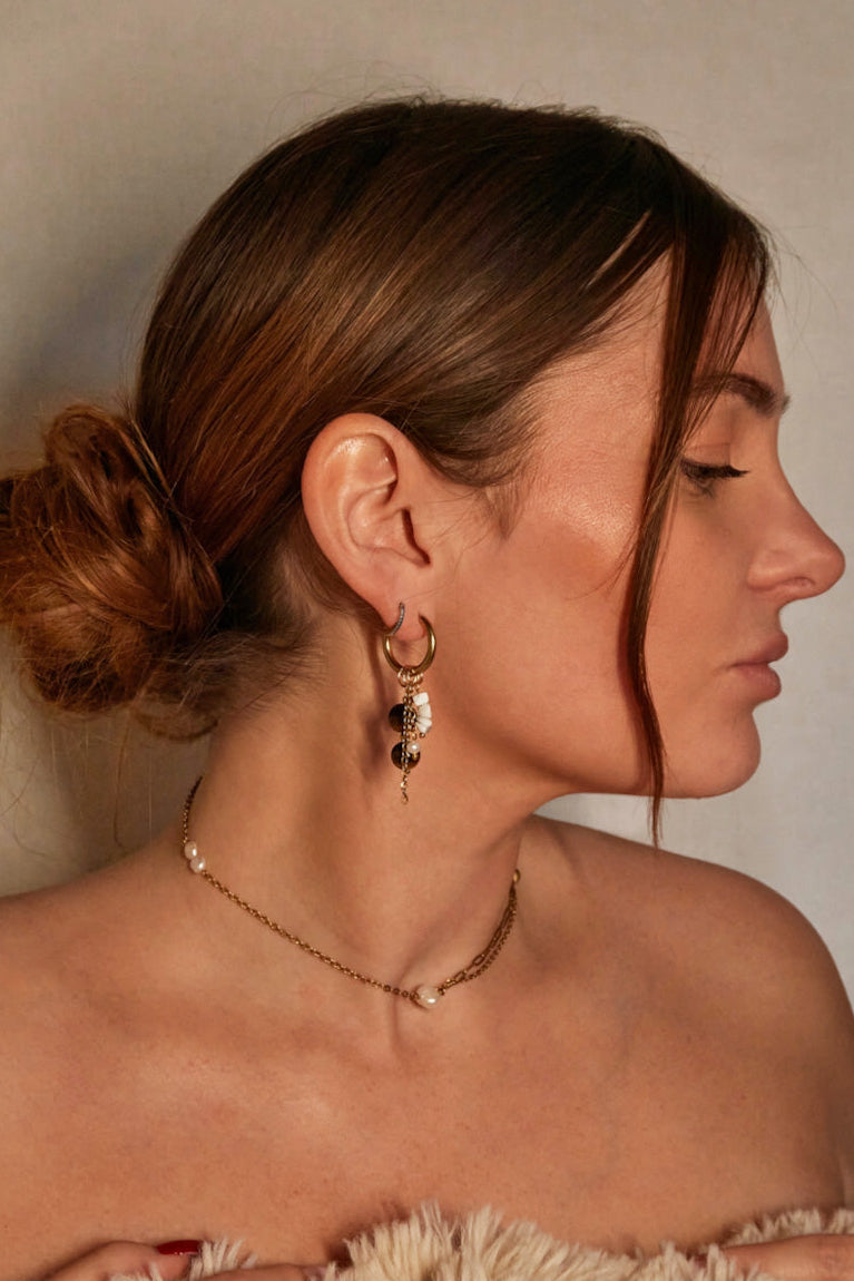 Charm 3 perles œil de tigre - Calista Bijoux