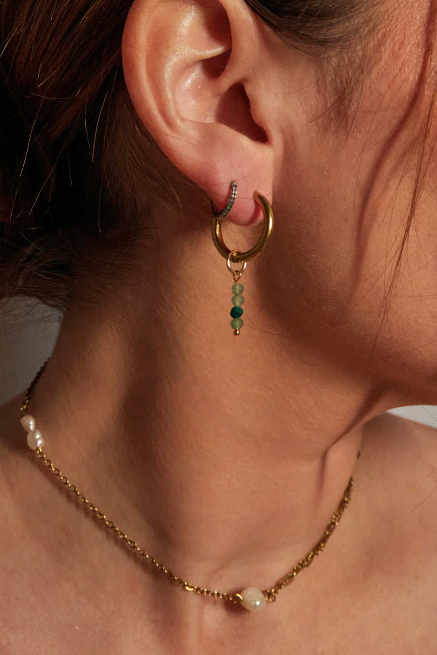 Charm 4 perles aventurine - Calista Bijoux