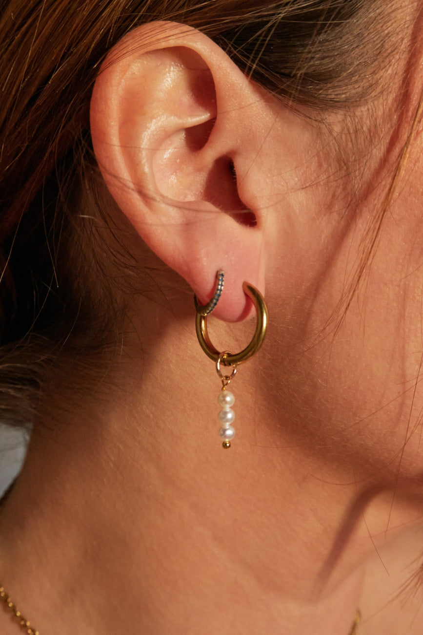 Charm 3 perles nacrées