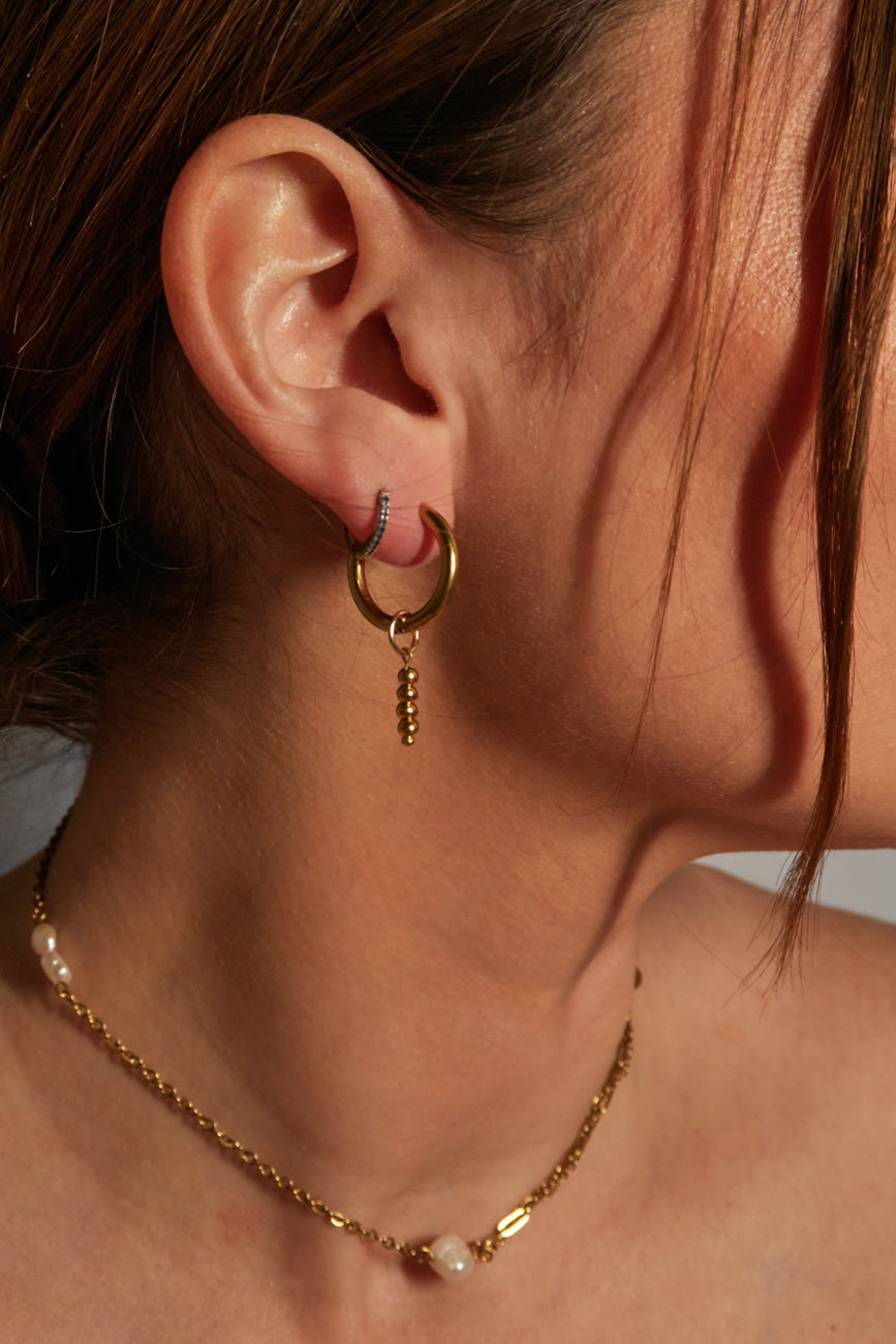 Charm 3 perles dorées - Calista Bijoux