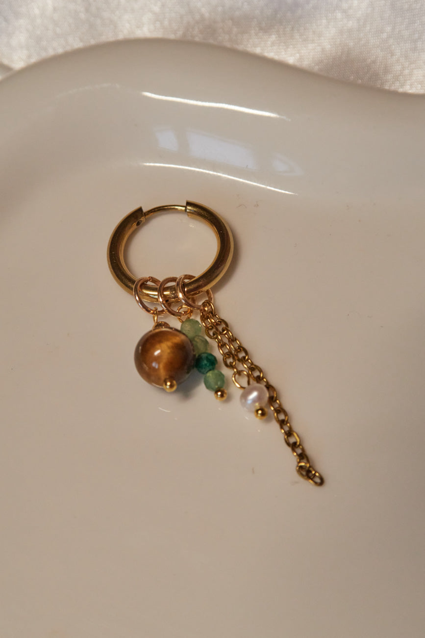 Charm 4 perles aventurine - Calista Bijoux