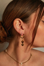 Charm 3 perles œil de tigre