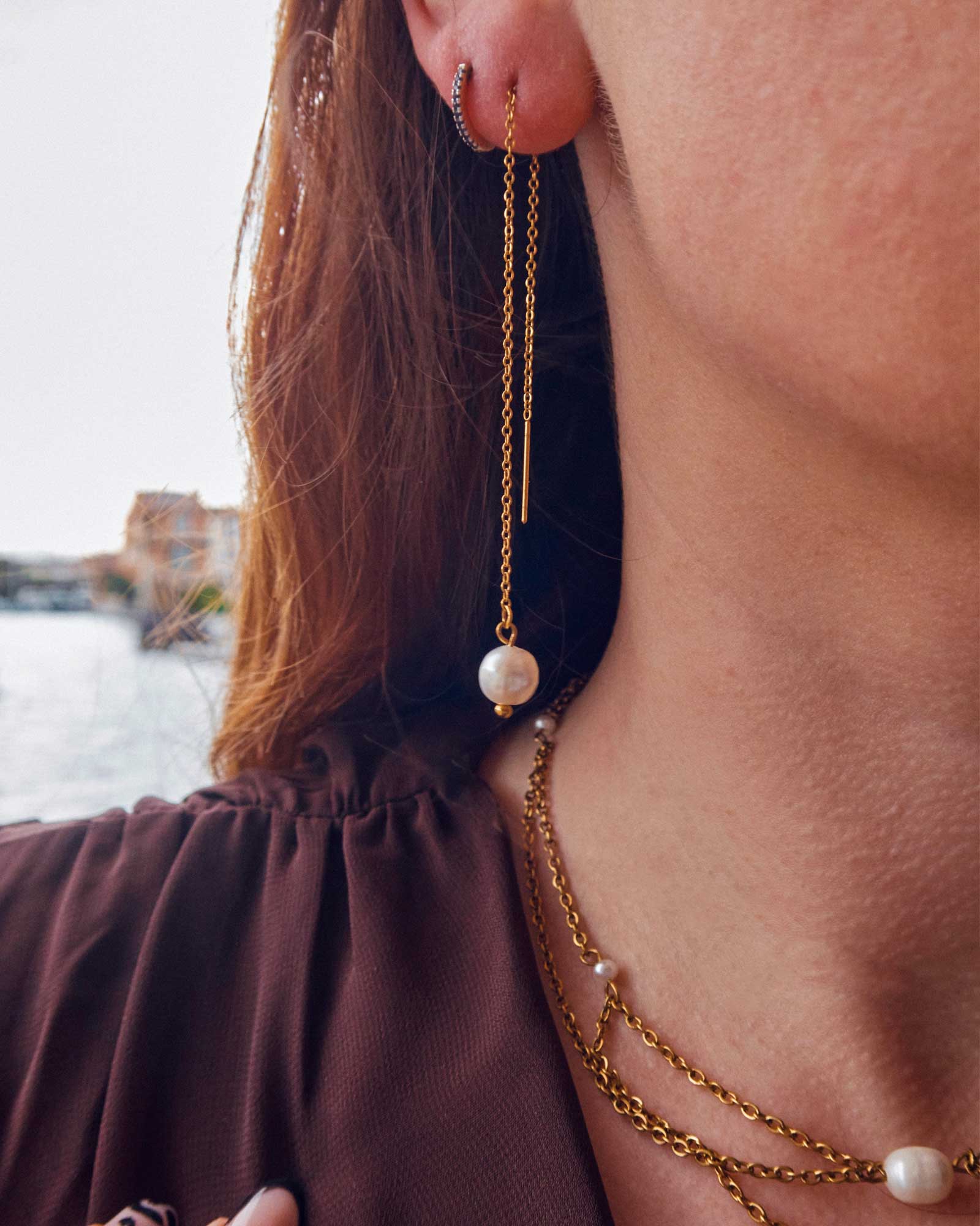 Boucles d'oreilles Ondulation - Calista Bijoux