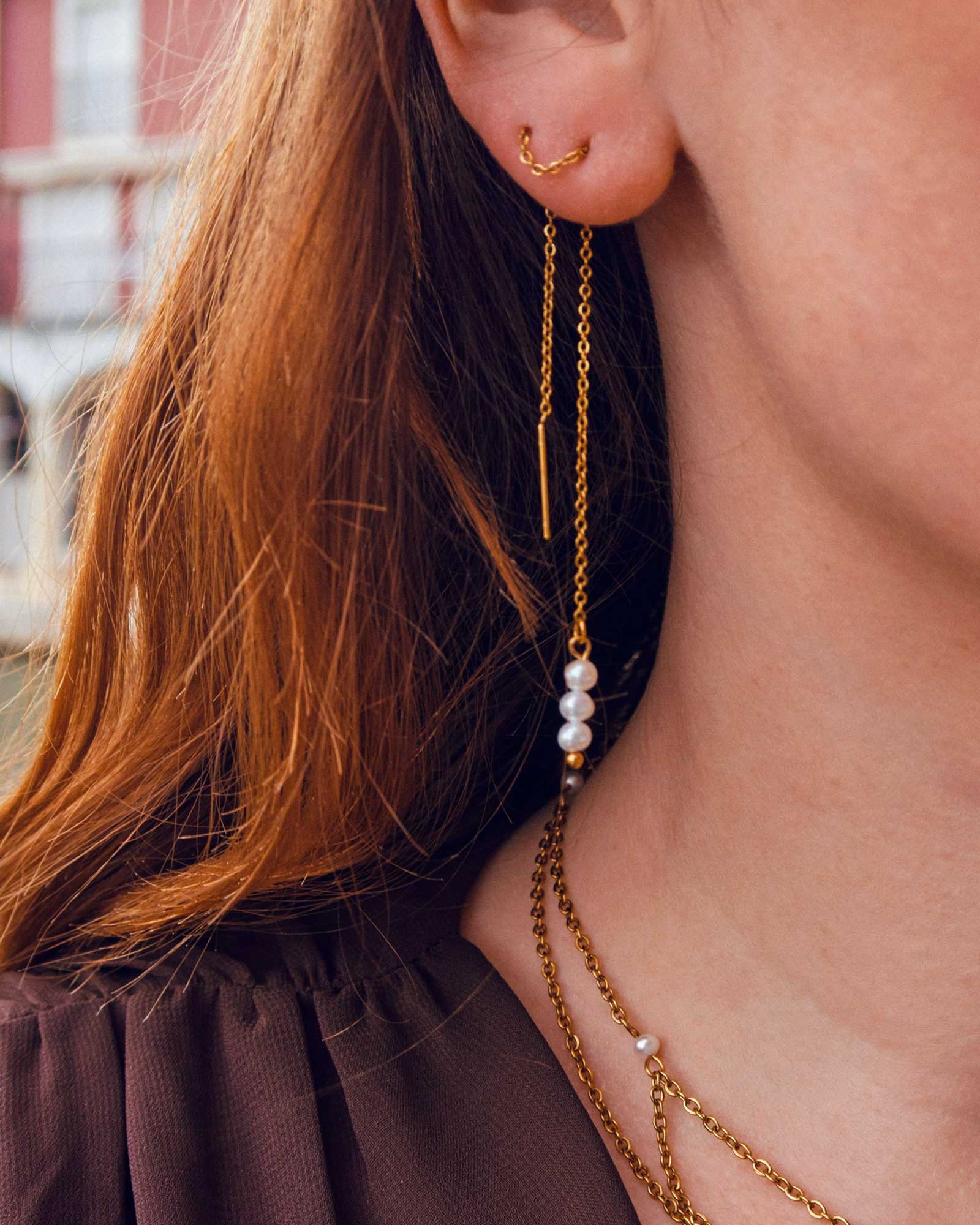 Boucles d'oreilles Ondulation - Calista Bijoux